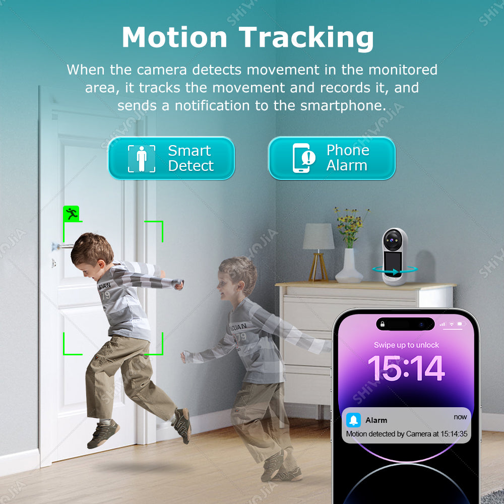 SHIWOJIA Two-Way Video Call Smart Camera 3MP HD Image Quality Color & IR Night Vision Camera