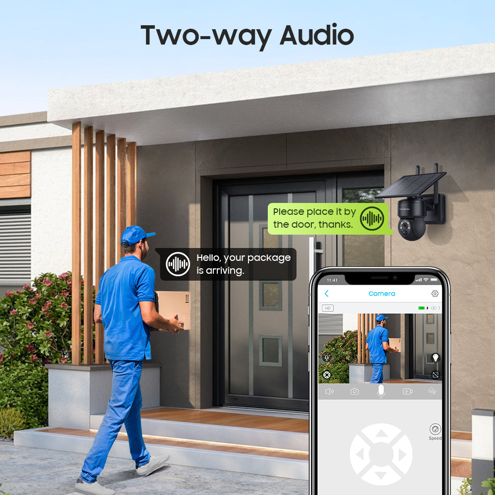 SHIWOJIA 4G SIM / WIFI Solar Security Cameras WIFI Wireless Outdoor 3MP View Animal Monitoring MiNi Solar Battery PTZ Camera Built-in Battery
