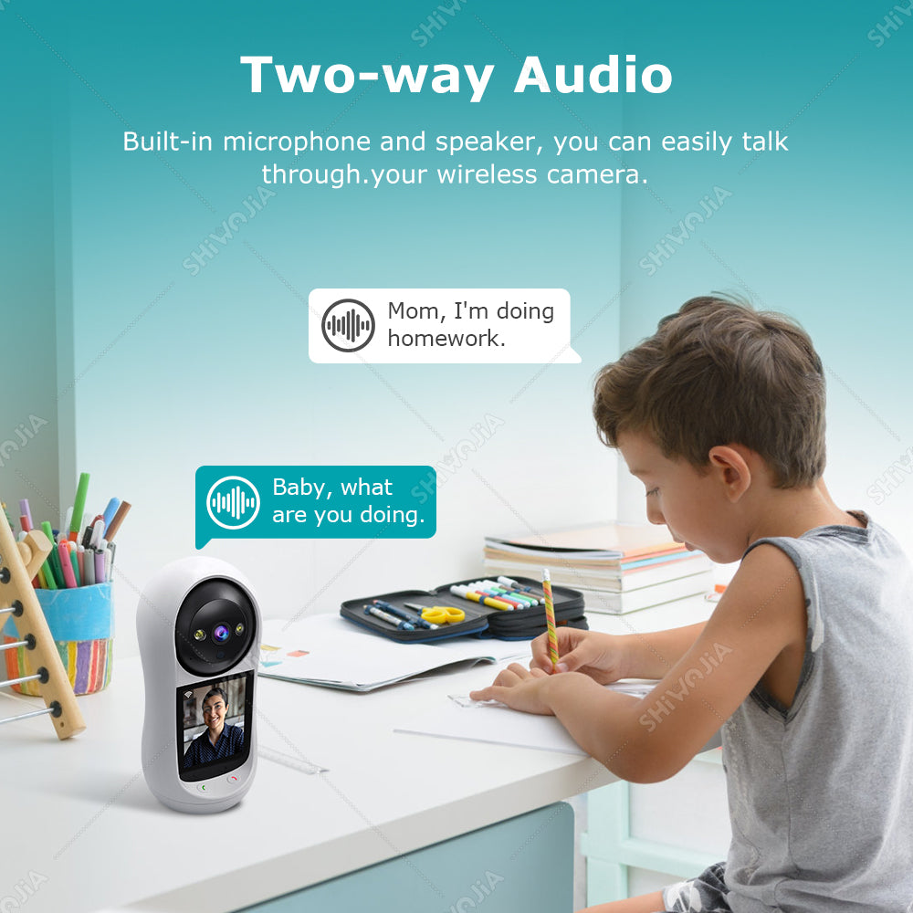 SHIWOJIA Two-Way Video Call Smart Camera 3MP HD Image Quality Color & IR Night Vision Camera