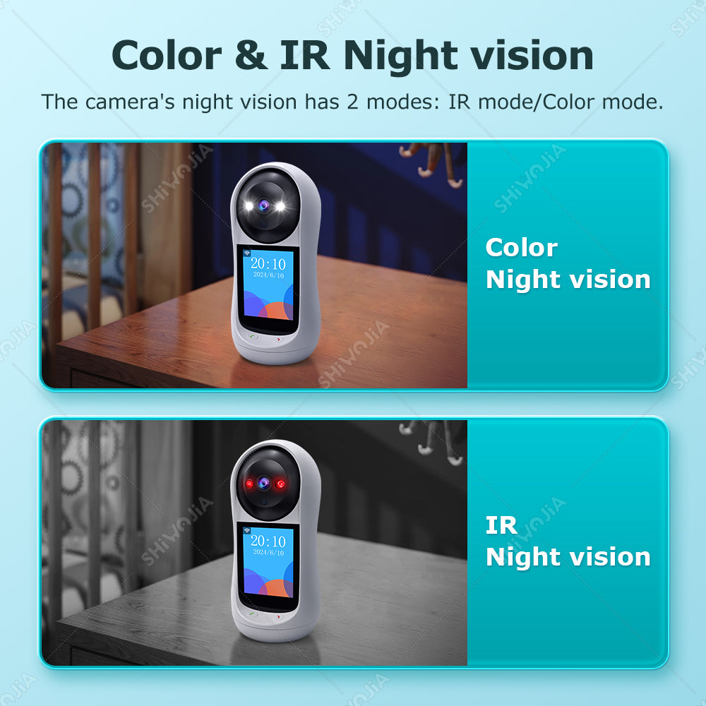 SHIWOJIA Two-Way Video Call Smart Camera 3MP HD Image Quality Color & IR Night Vision Camera