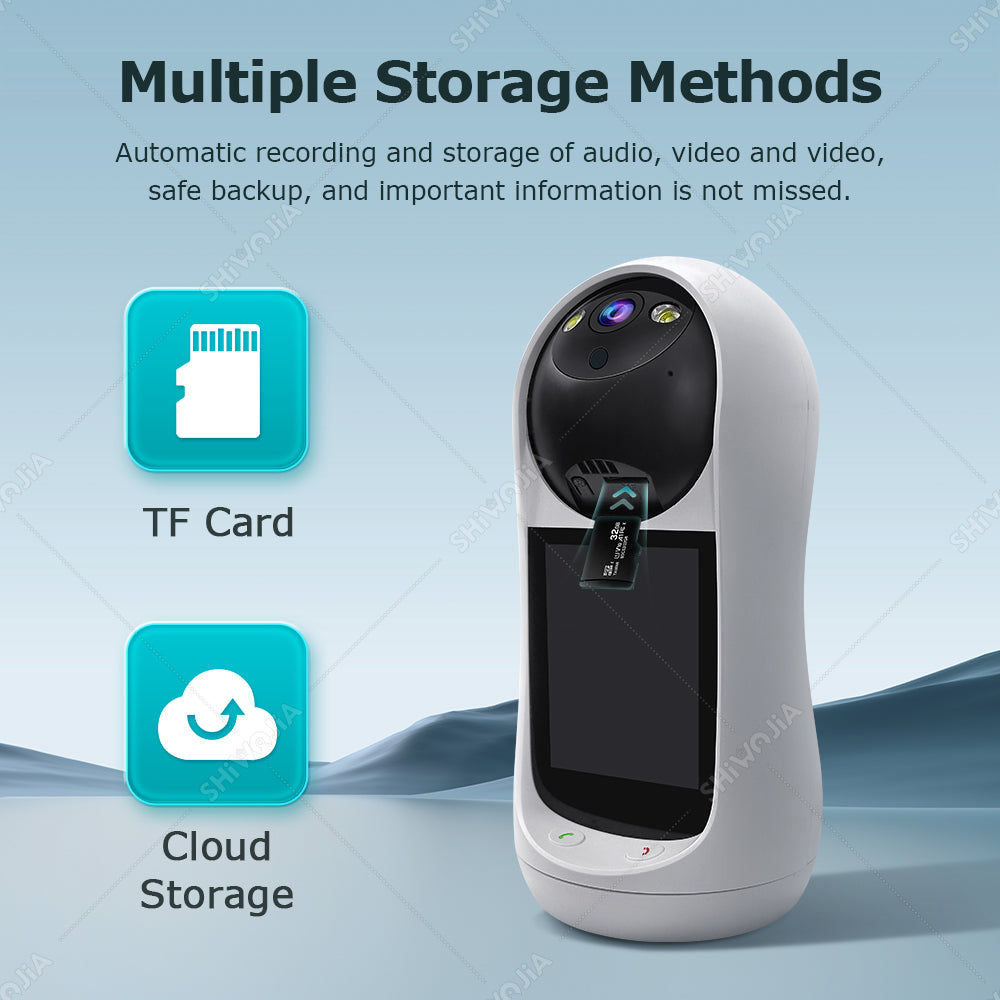SHIWOJIA Two-Way Video Call Smart Camera 3MP HD Image Quality Color & IR Night Vision Camera
