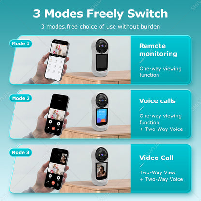 SHIWOJIA Two-Way Video Call Smart Camera 3MP HD Image Quality Color & IR Night Vision Camera