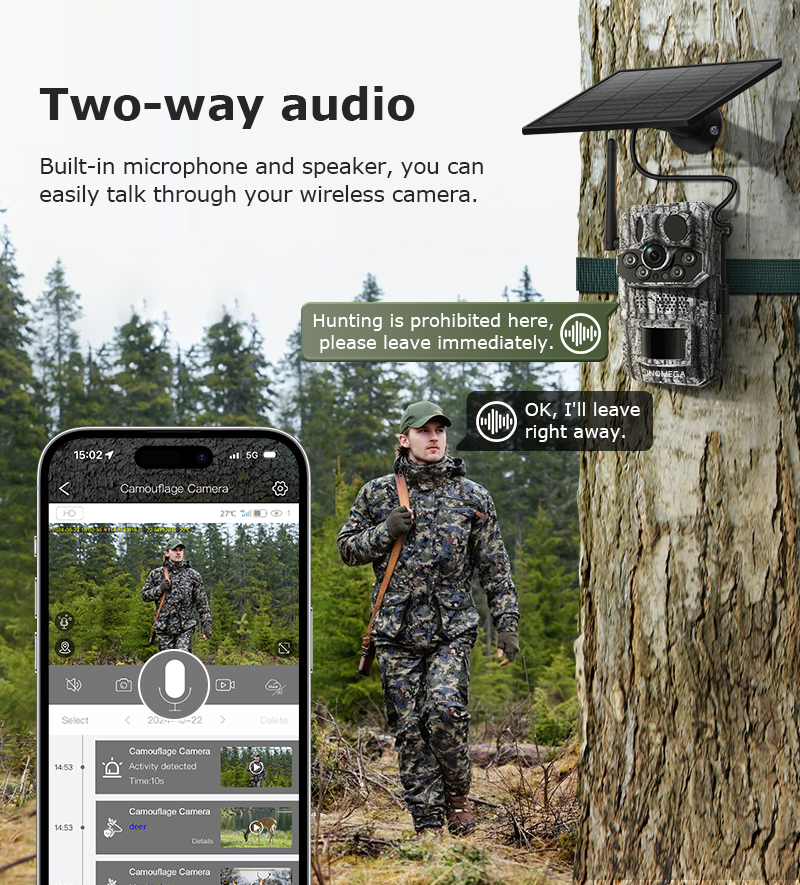 ShiWoJia 808 5MP Hunting Trail Camera – Solar, Night Vision, Outdoor Wildlife Cam
