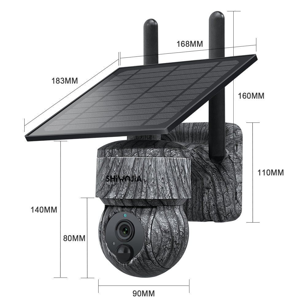 8MP Solar-Powered Surveillance Camera - Enhanced Night Vision &amp; Motion Detection for Ultimate Security"