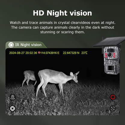 SHIWOJIA New 3MP 3K Camouflage Hunting 4G Tracking Wild Trail Outdoor IP Network Solar Battery Mini Hunting Cameras 