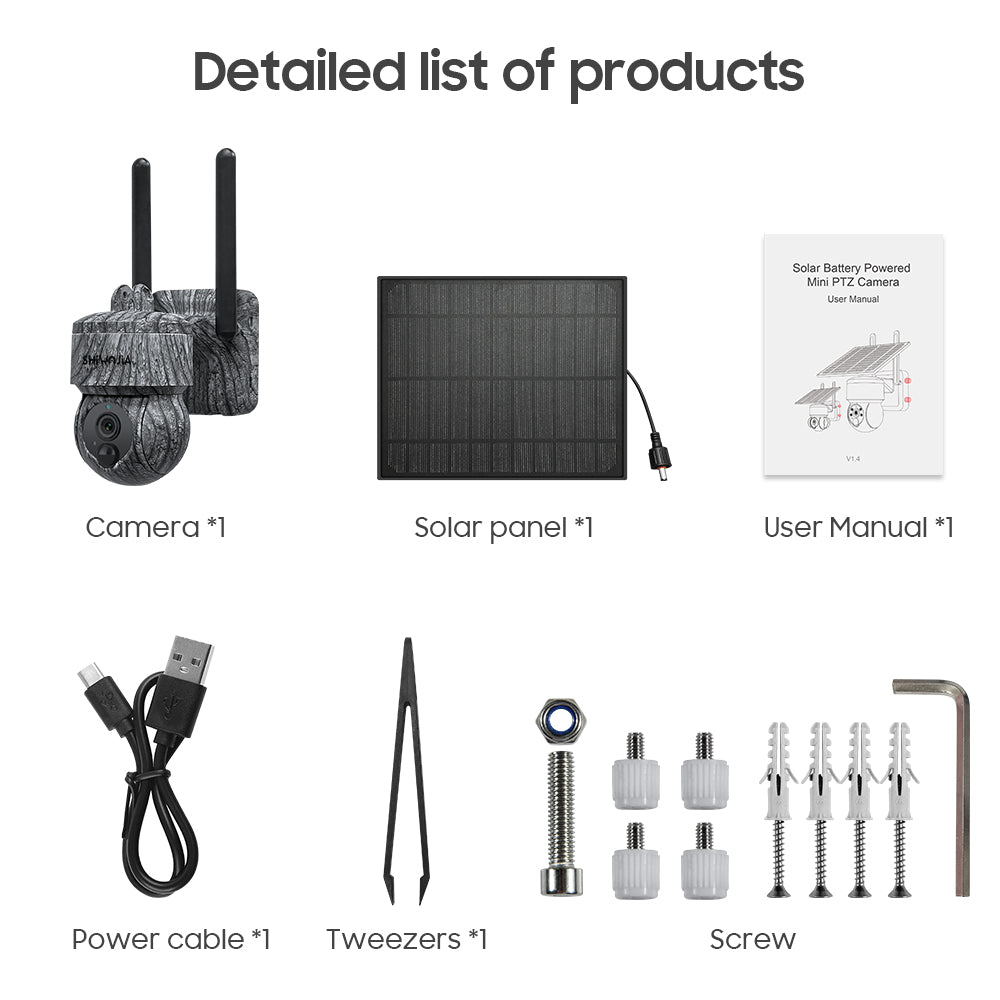 8MP Solar-Powered Surveillance Camera - Enhanced Night Vision &amp; Motion Detection for Ultimate Security"
