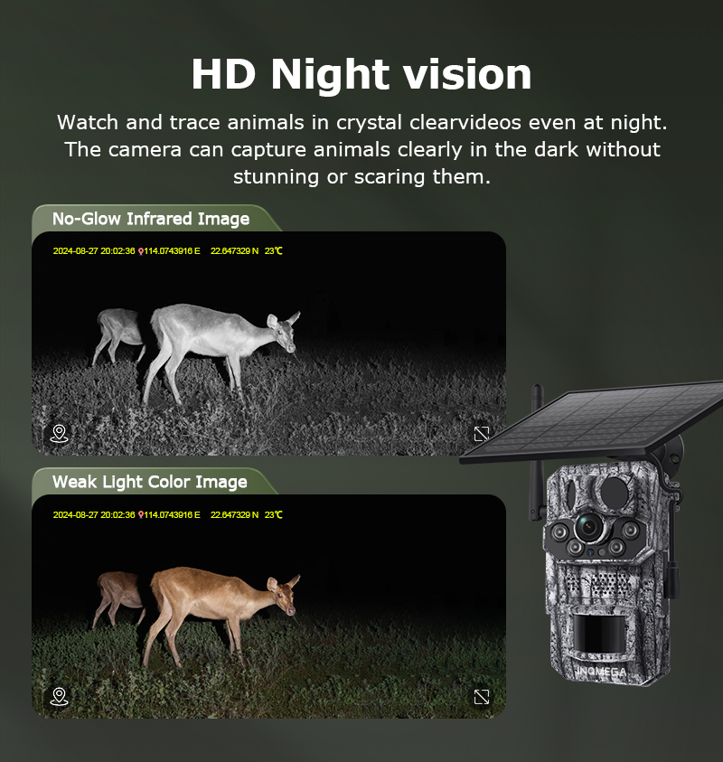 ShiWoJia 808 5MP Hunting Trail Camera – Solar, Night Vision, Outdoor Wildlife Cam